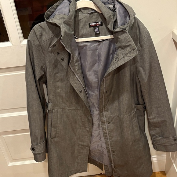 Kirkland Signature Gray Women's Trench Coat - Picture 10 of 16